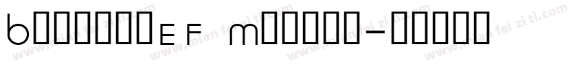 BookmanEF Medium字体转换